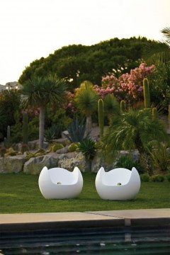 Armchair Blos SD BLO075T 100x85x75cm Milky White