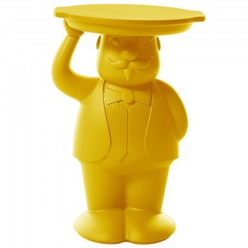 Side Table Ambrogio SD AMB060B 42,5x38,5x60,5cm Saffron Yellow