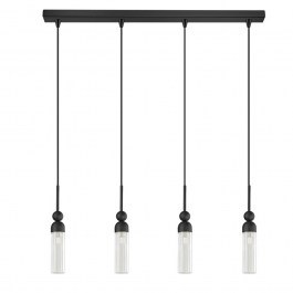 Φωτιστικό Οροφής - Ράγα 01480.09B 4xG9 85cm Black Luma BLACK