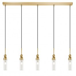 Φωτιστικό Οροφής - Ράγα 01480.12B 5xG9 100cm Gold Luma GOLD