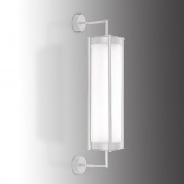Φωτιστικό Τοίχου 01484 5W LED 3000K 400Lm 16,5x70cm Silver Luma SILVER