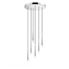 Φωτιστικό Οροφής Κρεμαστό 01487 6xG9 D.40cm Silver Luma SILVER