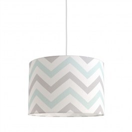 Παιδικό Φωτιστικό Κρεμαστό Hesperis Chevron 35x24cm Ε27 Grey-Mint Veis GREY-MINT