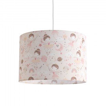 Kid Pentant Light Dancing Fairy 35x24cm Ε27 Lila-Pink Veis