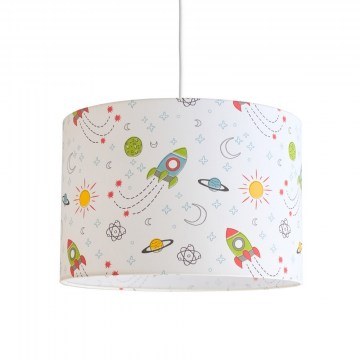 Kid Pentant Light Happy Space 35x24cm Ε27 White-Multi Veis