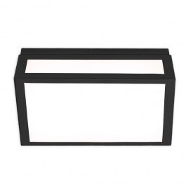 Φωτιστικό Οροφής - Πλαφονιέρα 01376-20 8W LED 3000K 650Lm 30x30cm Black Luma Black