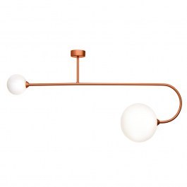 Φωτιστικό Οροφής - Πλαφονιέρα 01347 2xG9 100x50cm Copper Luma COPPER