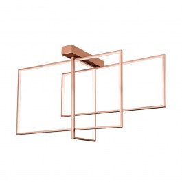 Φωτιστικό Οροφής - Πλαφονιέρα 01354 95W LED 3000K 8000Lm 75x45cm Copper Luma COPPER