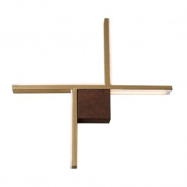 Φωτιστικό Τοίχου 01357-18 12W LED 3000K 960 Lm 53x50cm Oxidized Gold Luma OXIDE