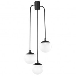 Φωτιστικό Οροφής Κρεμαστό 01104-07 3xE14 40x110cm Black Luma BLACK