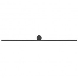 Φωτιστικό Τοίχου 01301 LED 20W 3000K 1600lm 100cm Black Luma BLACK