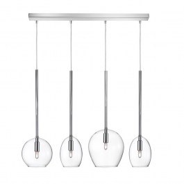 Φωτιστικό Οροφής - Ράγα 01156-09BR G9 LED 85cm Transparent Luma CLEAR