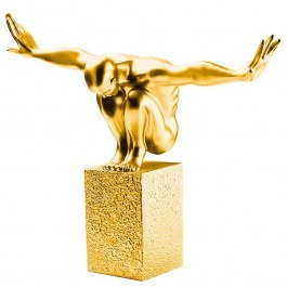 Διακοσμητικό Αγαλματίδιο Sauter 891TNL3664 50x20x43cm Gold Aberto Design GOLD