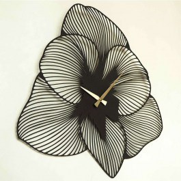 Wall Clock Azalea 507ATP1505 49x49cm Black-Gold Wallity BLACK-GOLD