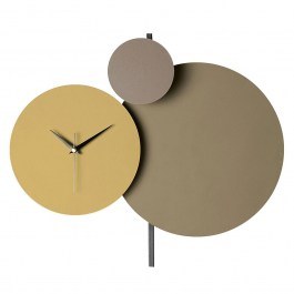 Wall Clock Pavimento 902LMN1107 48x44cm Multi-Brown Wallity MULTI-BROWN