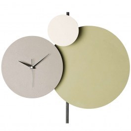 Wall Clock Pavimento 902LMN1106 48x44cm Multi-Green Wallity MULTI-GREEN