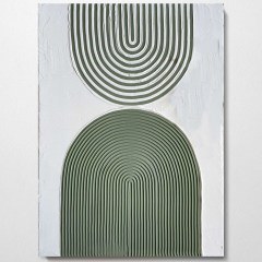 Canvas Painting 112RGN1109 50x70cm White-Olive Wallity