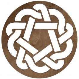 Σουπλά Don (Σετ 4Τμχ) 790PYN1111 36x36cm Walnut Hermia WALNUT