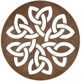 Σουπλά Lugh (Σετ 4Τμχ) 790PYN1118 36x36cm Walnut Hermia WALNUT