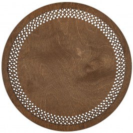 Σουπλά Seljuk (Σετ 4Τμχ) 790PYN1138 36x36cm Walnut Hermia WALNUT