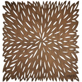 Σουπλά Pointy (Σετ 4Τμχ) 790PYN1134 36x36cm Walnut Hermia WALNUT