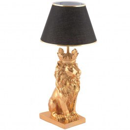 Φωτιστικό Επιτραπέζιο Lion King 390FLH2242 22x60cm E27 60W Black-Gold Opviq BLACK-GOLD