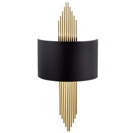 Φωτιστικό Τοίχου - Απλίκα 892OPV1345 35x10x75cm E27 40W Black-Gold Opviq BLACK-GOLD