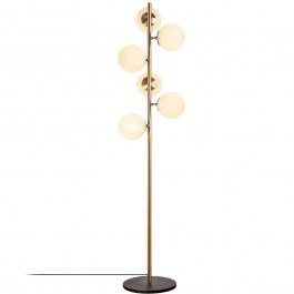 Φωτιστικό Δαπέδου Fazli 942FLG1512 35x22x163cm 6xE14 40W Gold Opviq GOLD