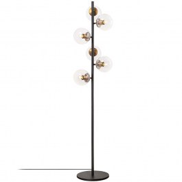 Φωτιστικό Δαπέδου Fazli 942FLG1513 35x22x163cm 6xE14 40W Black-Gold Opviq BLACK-GOLD