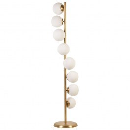 Φωτιστικό Δαπέδου Simay 941RTN1313 Φ30x155cm E27 60W Gold-White Opviq GOLD-WHITE