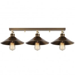 Φωτιστικό Οροφής - Πλαφονιέρα Berceste 525NOR1303 80x24x16cm 3xE27 40W Gold Opviq GOLD