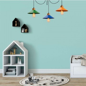 Pendant Lamp Manavgat 114x24x100cm 3xE27 40W Multi-Blue Opviq