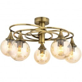 Φωτιστικό Οροφής - Πλαφονιέρα 683AVN1130 Φ60x31cm 5xE27 6W Gold Opviq GOLD