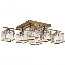 Φωτιστικό Οροφής - Πλαφονιέρα 301AUR1201 80x40x22cm 6xE27 60W Gold Opviq GOLD