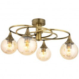 Φωτιστικό Οροφής - Πλαφονιέρα 683AVN1128 Φ60x31cm 4xE27 6W Gold Opviq GOLD