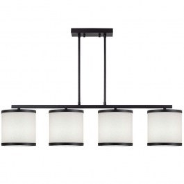 Φωτιστικό Οροφής - Ράγα Way 942FLG1641 107x20x68cm 4xE27 40W Black-White Opviq BLACK-WHITE