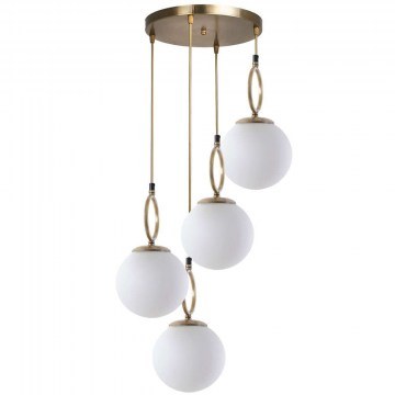 Pendant Lamp Morino 846STL2827 D30x70cm E27 60W Gold-White Opviq