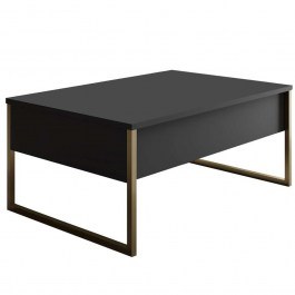 Τραπέζι Σαλονιού Luxe 618BLY1121 90x60x40cm Anthracite-Gold ANTHRACITE-GOLD