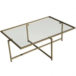 Τραπέζι Σαλονιού Sun 552NOS1431 94x64x35cm Gold GOLD