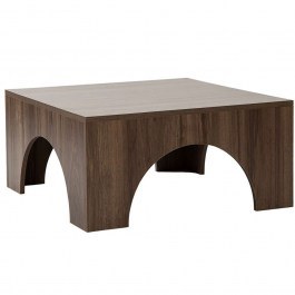 Τραπέζι Σαλονιού Collesium 552NOS2413 80x80x37cm Walnut WALNUT