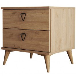 Bedside Table Versa 389MZA1711 52x45x55,1cm Oak OAK