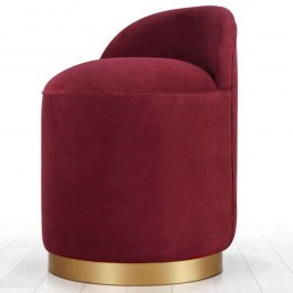 Σκαμπό Dover 209FLF1105 45x70cm Bordo-Gold BORDO