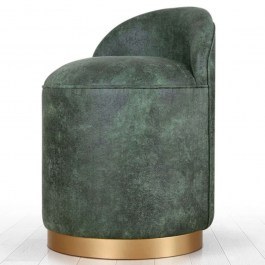 Stool Luton 209FLF1102 45x70cm Green-Gold GREEN-GOLD