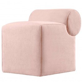 Stool Linburg 209FLF1381 45x60x56cm Pink PINK