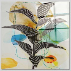 Tempered Glass Painting 403MGN3398 50x50cm Multi Wallity