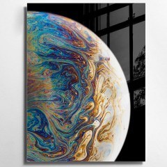 Tempered Glass Painting 123BZM1775 45x65cm Multi Wallity