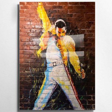 Tempered Glass Painting 123BZM1609 50x70cm Multi Wallity