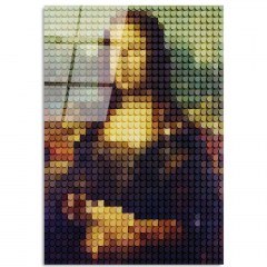 Tempered Glass Painting 123BZM1199 70x100cm Multi Wallity