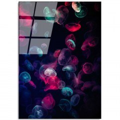 Πίνακας Γυάλινος 123BZM1227 70x100cm Multi Wallity