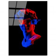 Πίνακας Γυάλινος 123BZM1268 70x100cm Multi Wallity